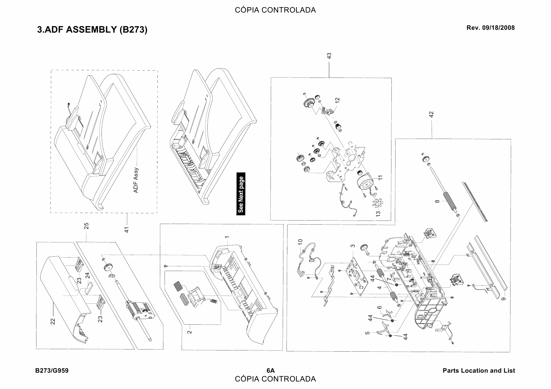 RICOH Aficio AC205 AC205L B273 G959 Parts Catalog-5